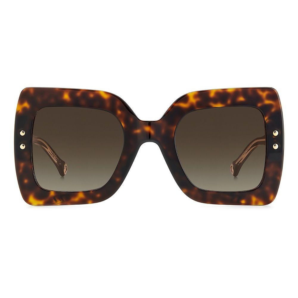 Carolina Herrera Brown Acetate Sunglasses - ACCEXO