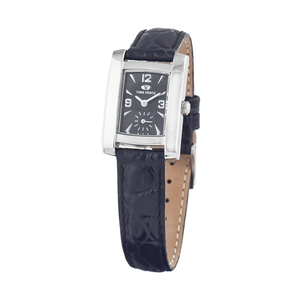 Time Force Black Leather Watch - ACCEXO