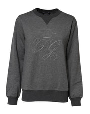 Dolce & Gabbana Gray DG Logo Embroidered Pullover Sweater for Women