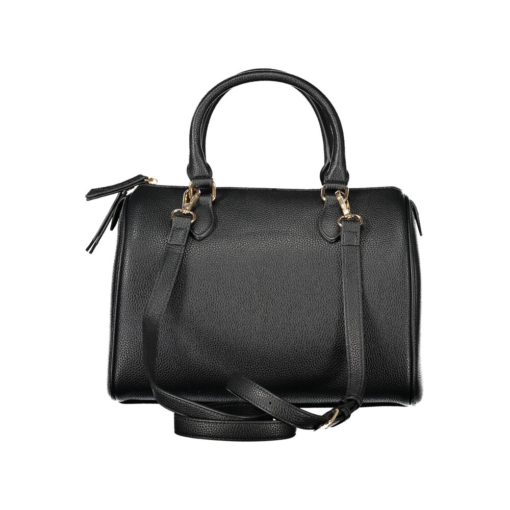 Mario Valentino Black Polyurethane Women Handbag