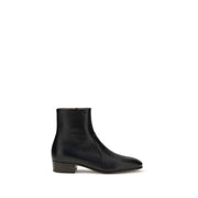 Valentino Garavani Black Goatskin Ankle Boots