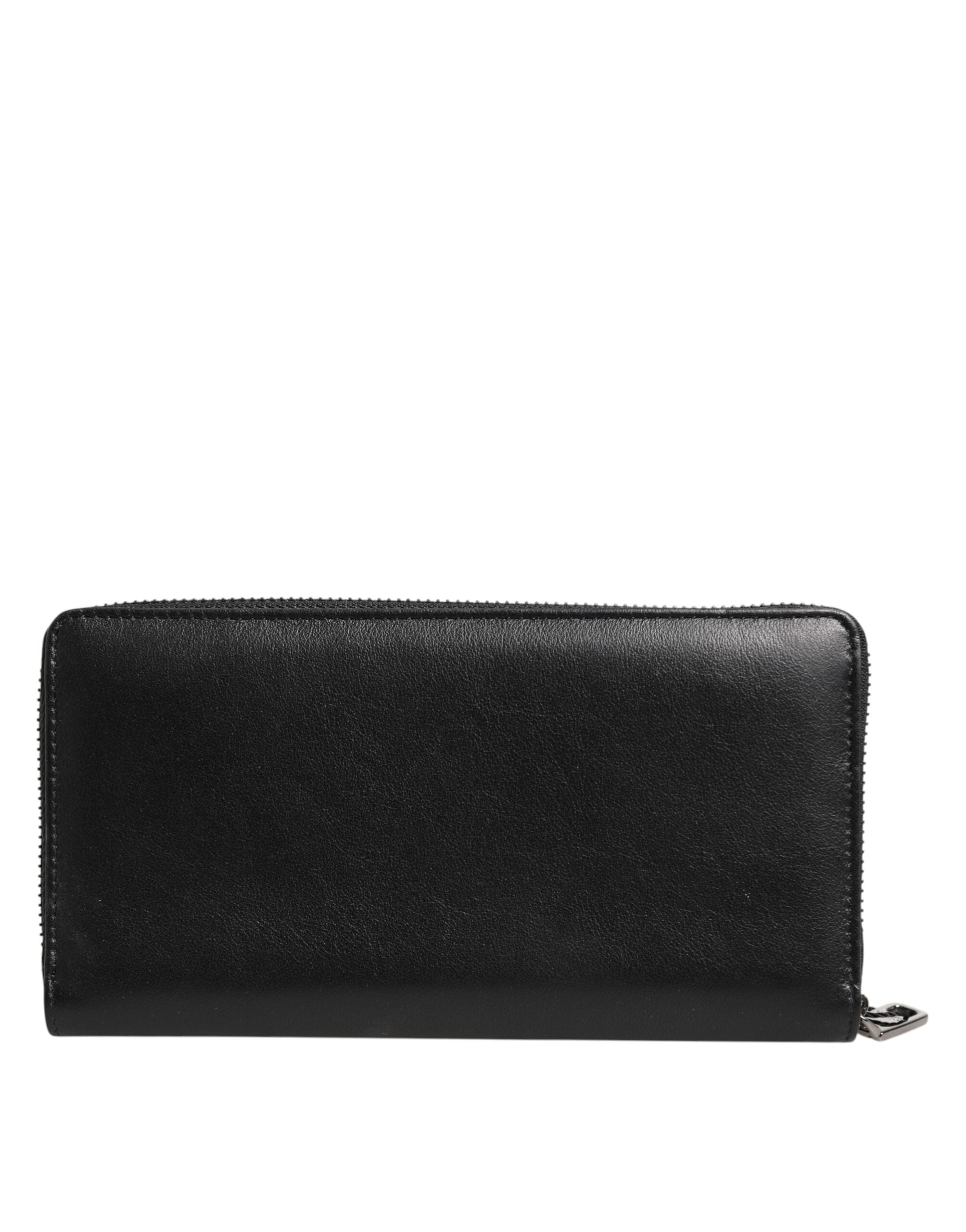 Dolce & Gabbana Black Blue Exotic Leather Men Continental Clutch Wallet - ACCEXO