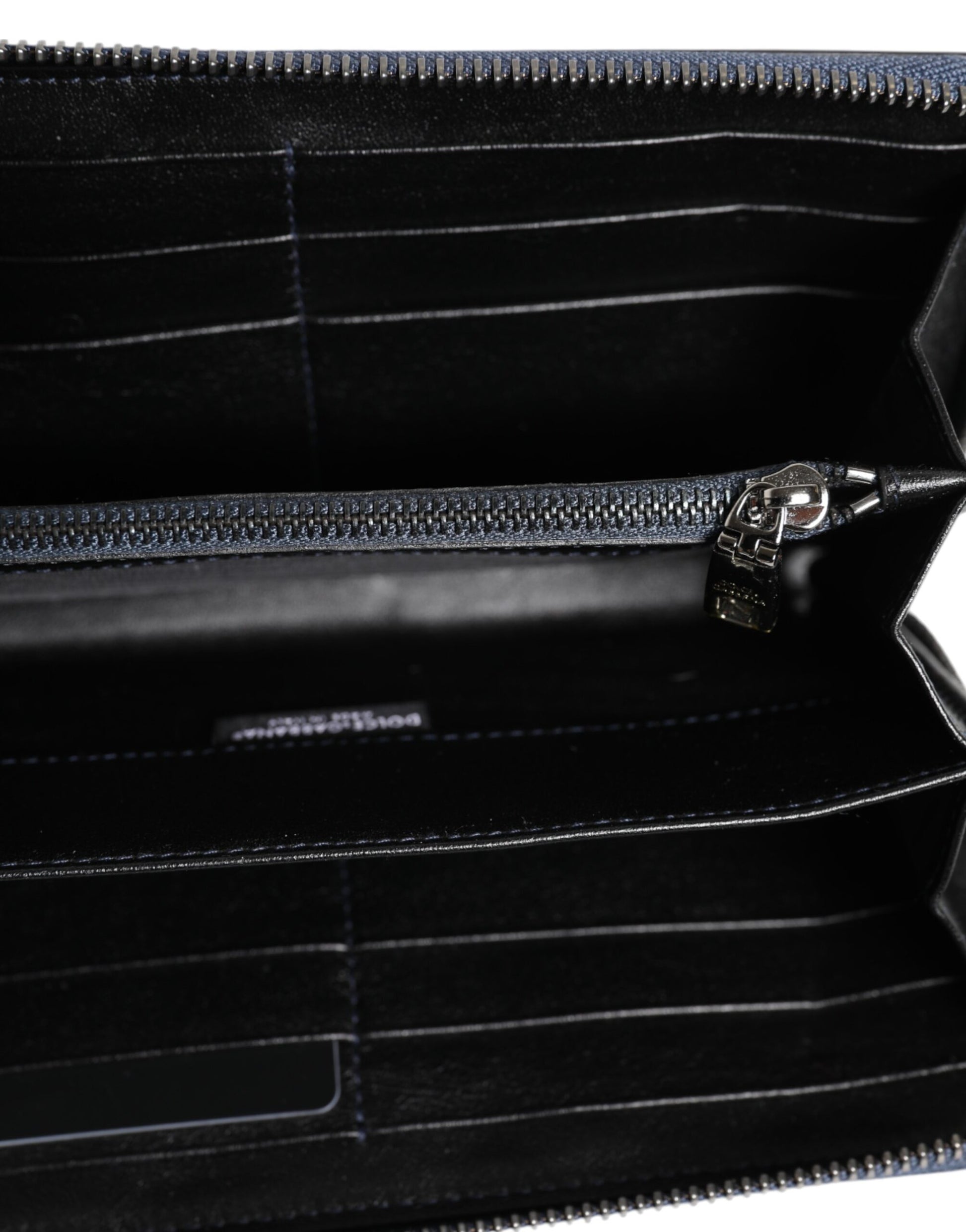Dolce & Gabbana Black Blue Exotic Leather Men Continental Clutch Wallet - ACCEXO