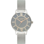 Olivia Burton Silver Stainless Steel Watch - ACCEXO