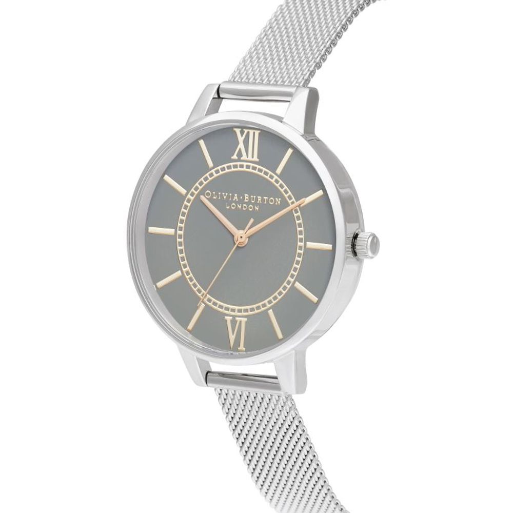 Olivia Burton Silver Stainless Steel Watch - ACCEXO