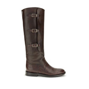 Paris Texas Brown Leather Lace-Up Boots