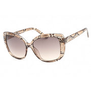 Guess Cat-Eye Brown Resin Snake Print Gradient Sunglasses - ACCEXO
