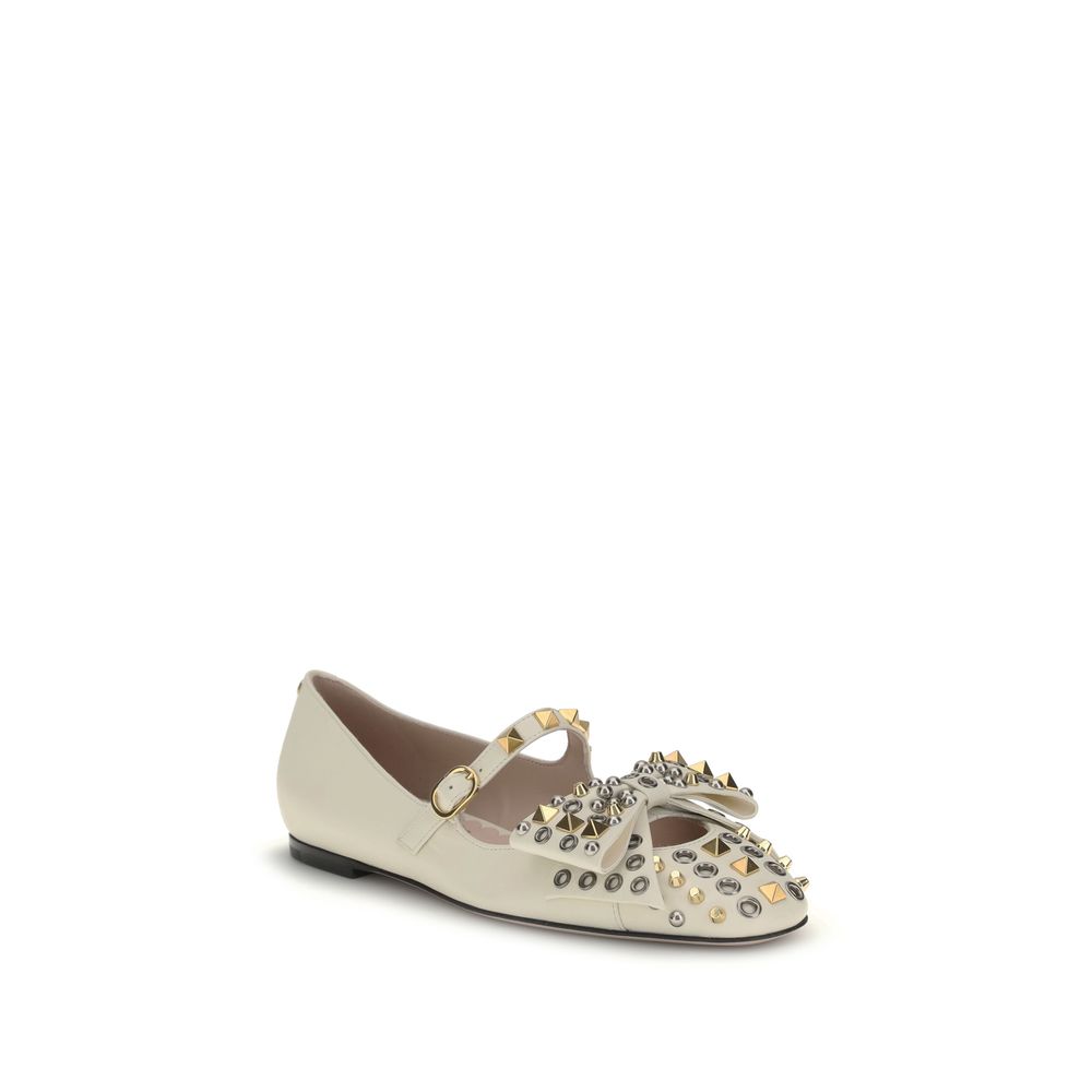 Valentino Garavani Mary-Jane Bowow Ballerinas - ACCEXO