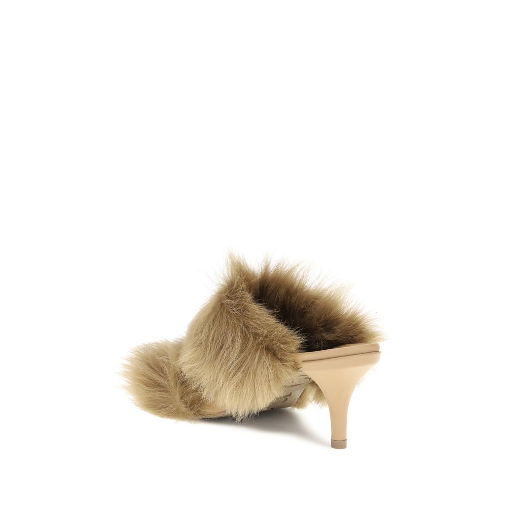 Pedro García Fur-trimmed mules Sandals - ACCEXO