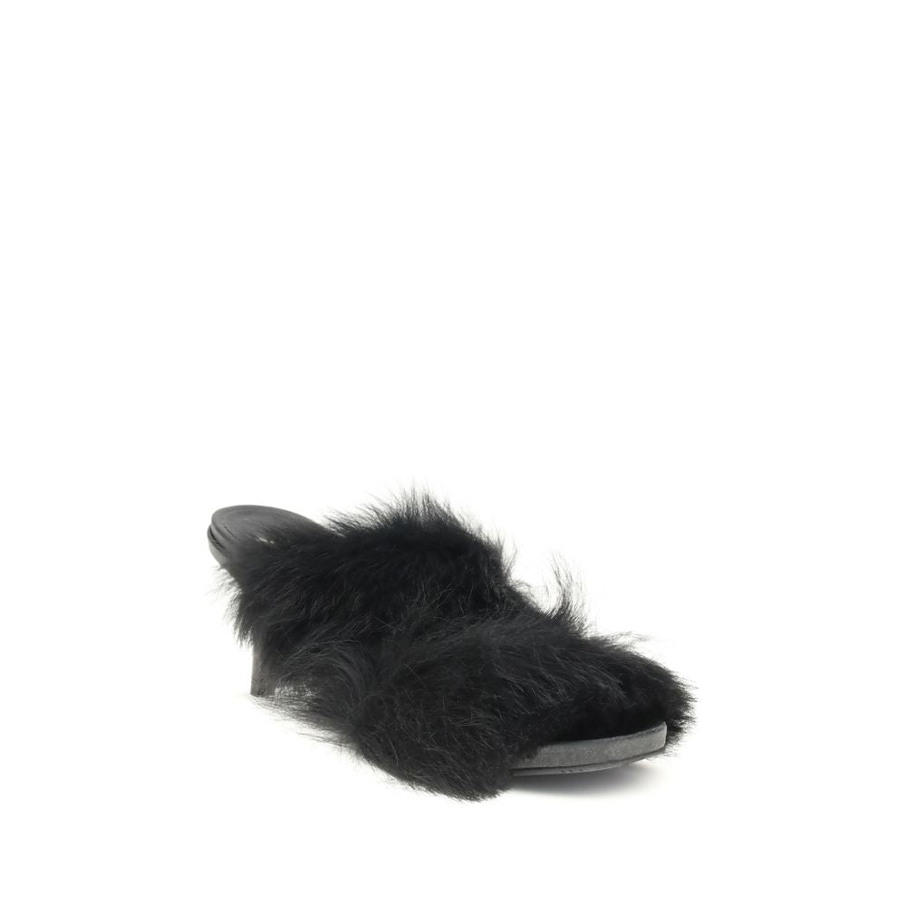 Pedro García Fur-trimmed mules Sandals - ACCEXO