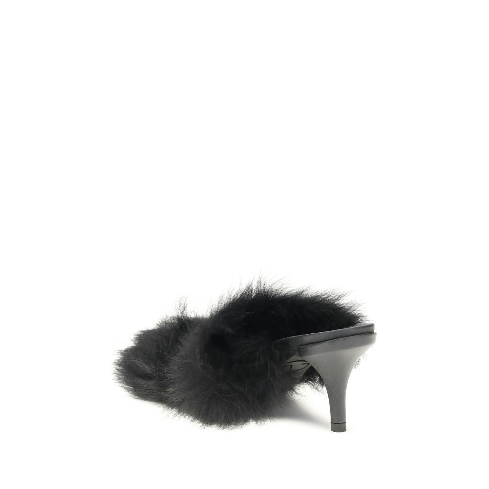 Pedro García Fur-trimmed mules Sandals - ACCEXO