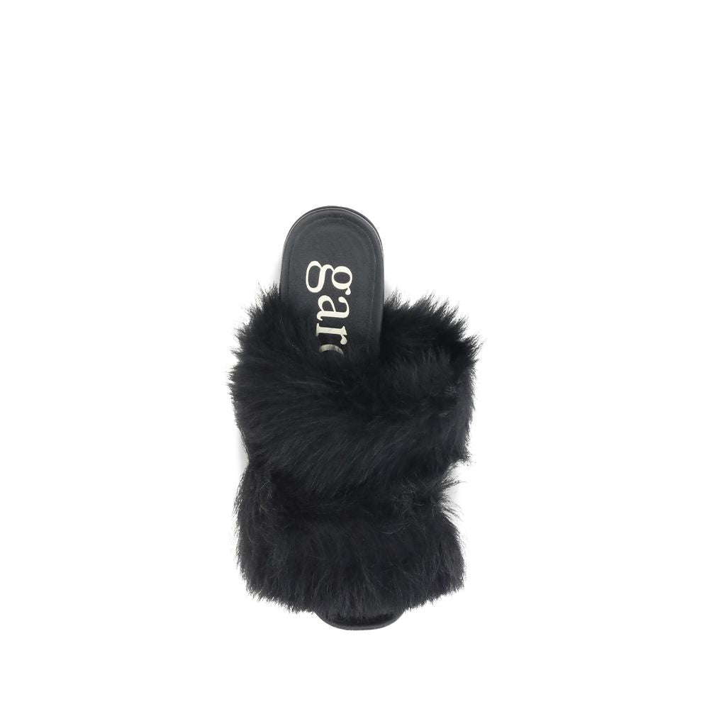 Pedro García Fur-trimmed mules Sandals - ACCEXO