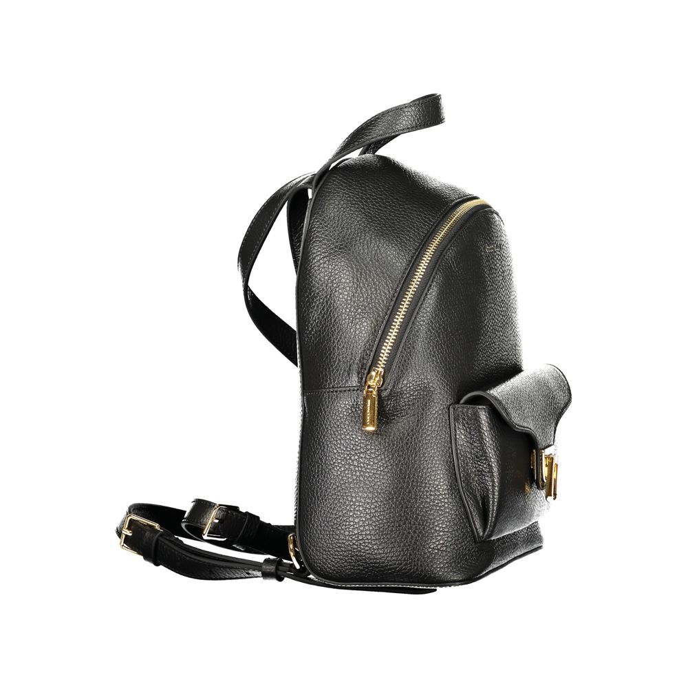 Coccinelle Black Leather Women Backpack