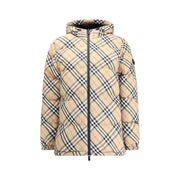 Burberry Hooded Check Down Jacket - ACCEXO