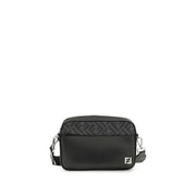 Fendi FF leather and canvas Shoulder Bag - ACCEXO