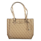 Guess Jeans Beige Polyurethane Women Handbag
