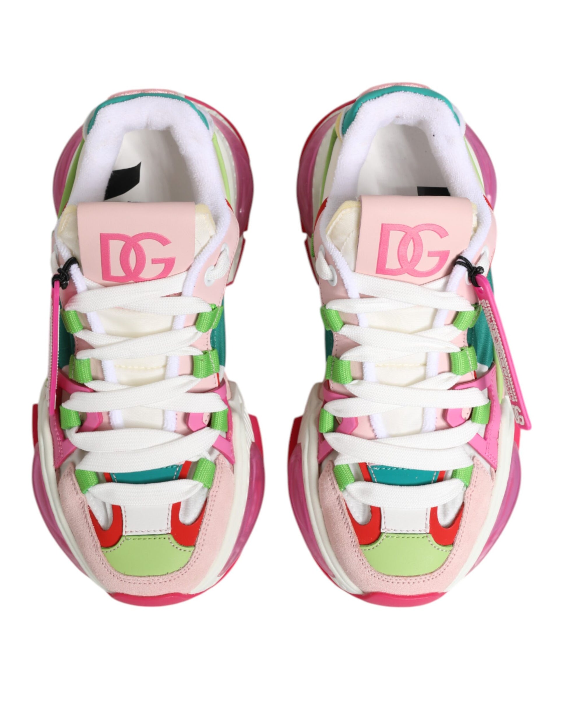 Dolce & Gabbana Multicolor Leather Airmaster Low Top Sneaker Shoes - ACCEXO