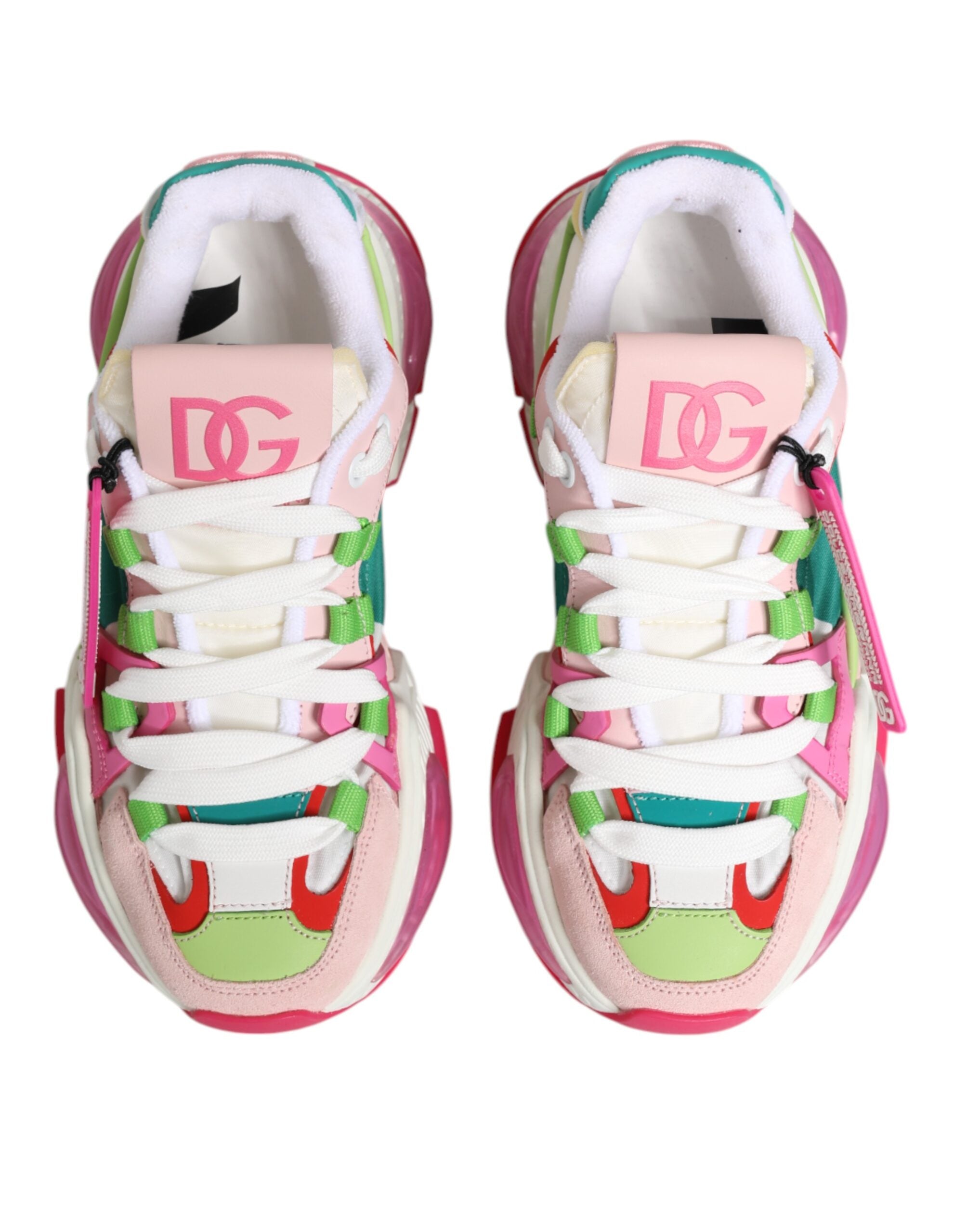 Dolce & Gabbana Multicolor Leather Airmaster Low Top Sneaker Shoes - ACCEXO