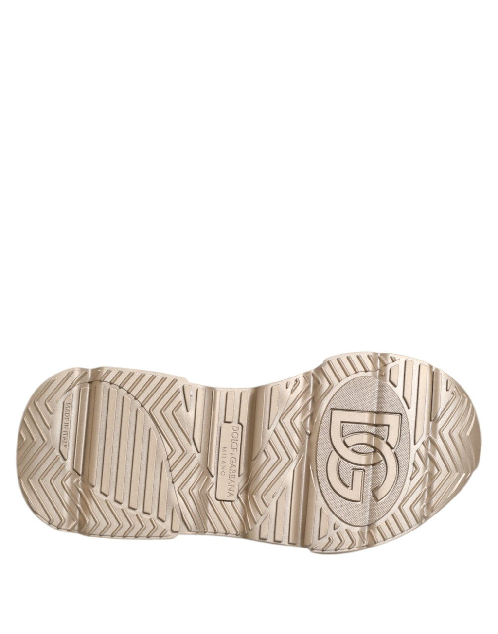 Dolce & Gabbana Gold Leather Daymaster Women Sneaker Shoes - ACCEXO