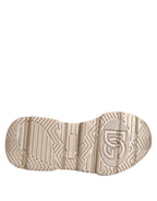 Dolce & Gabbana Gold Leather Daymaster Women Sneaker Shoes - ACCEXO