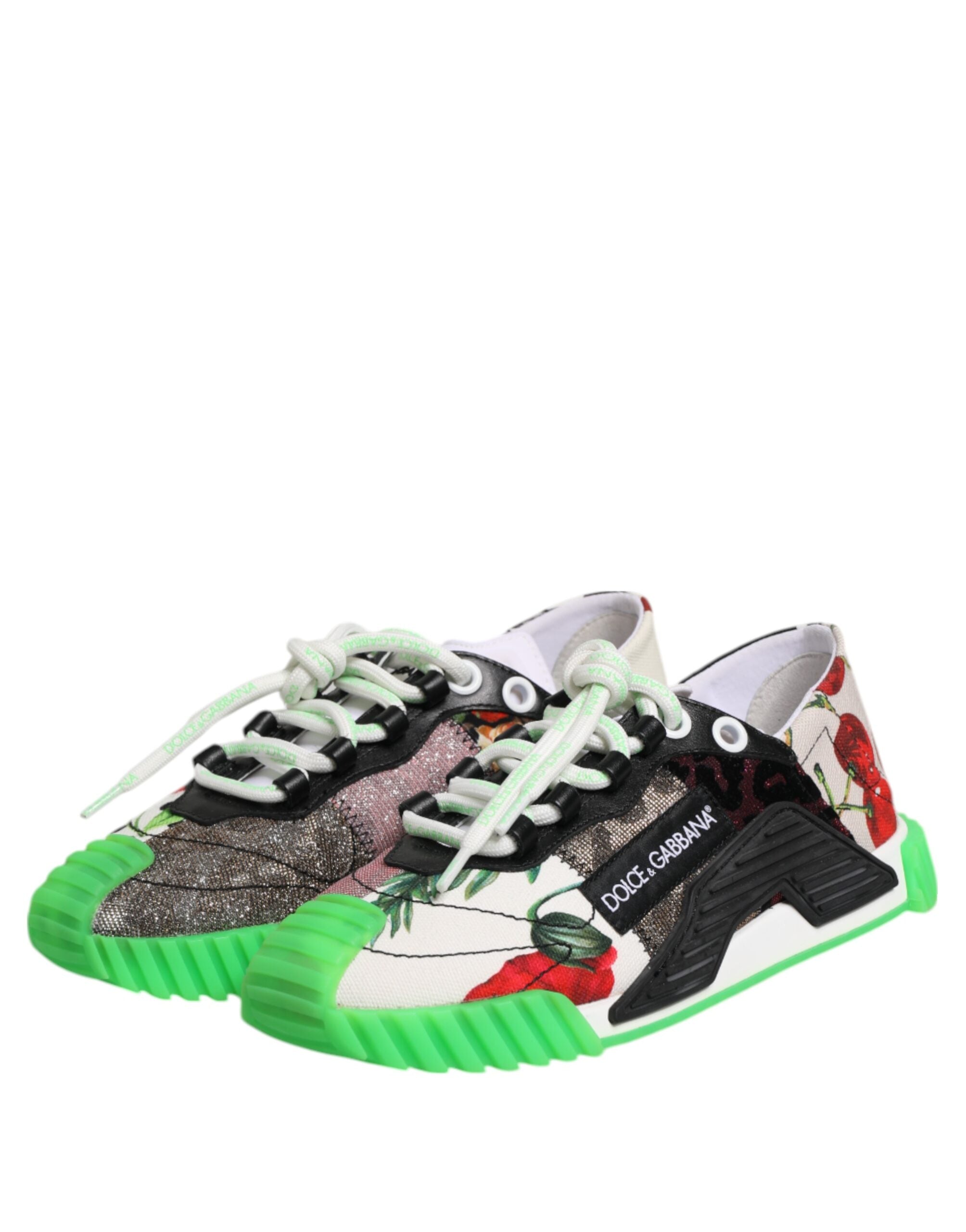 Dolce & Gabbana Multicor DG Logo Leopard Cherry Sneaker Shoes - ACCEXO