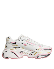 Dolce & Gabbana Multicolor Hand Painted DAYMASTER Sneaker Shoes - ACCEXO