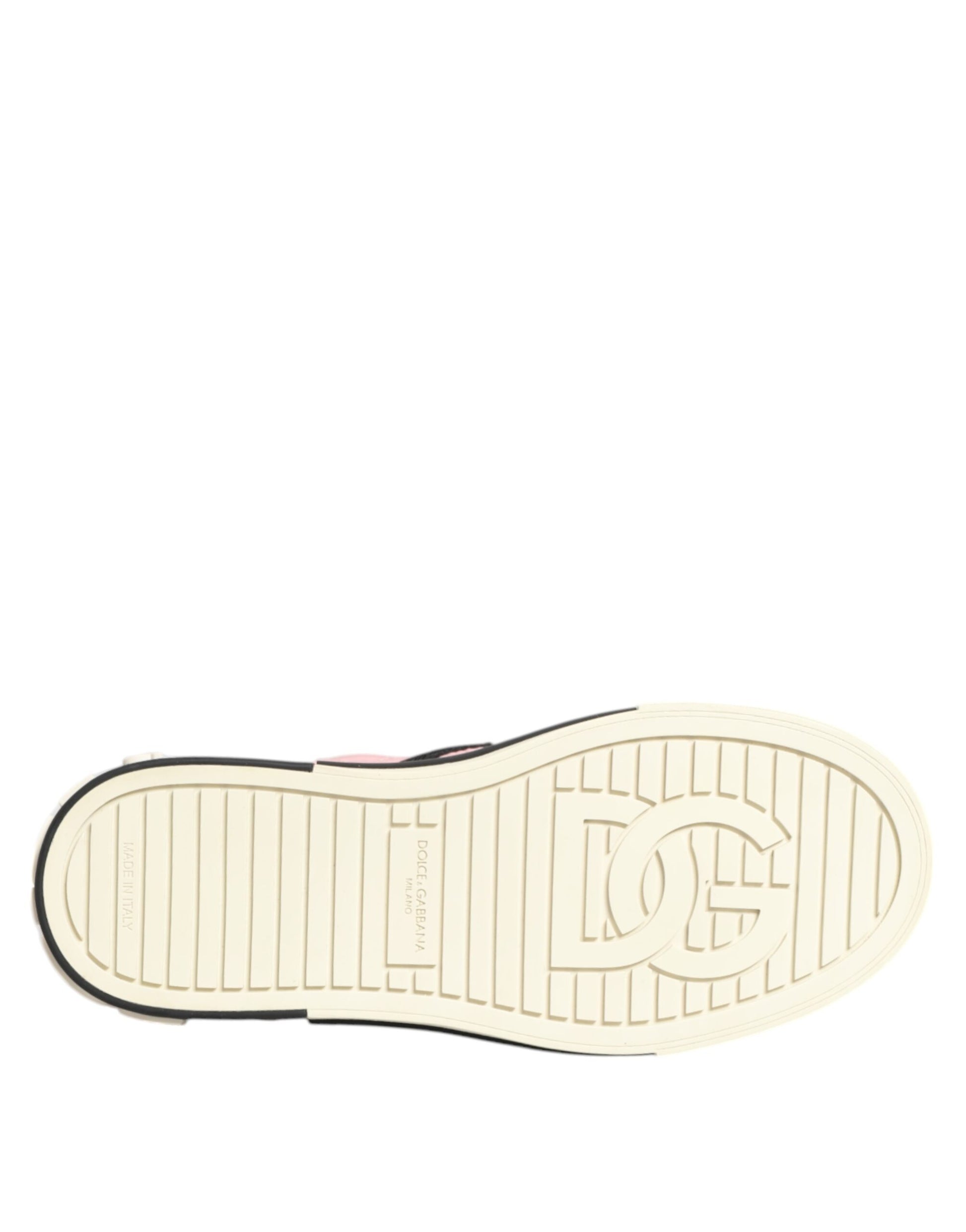 Dolce & Gabbana Pink Quilted Nylon Slip-On Sneaker Shoes - ACCEXO