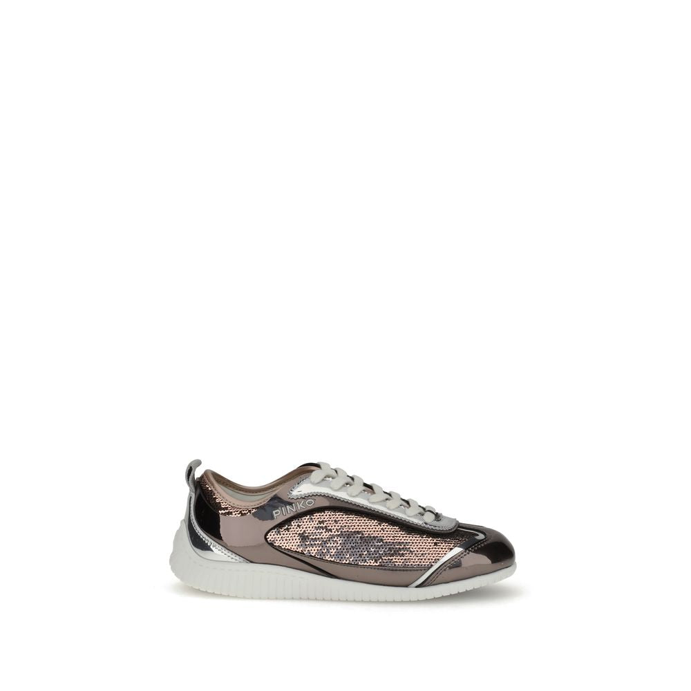 PINKO Sequined mirror fabric Reby 10 Sneakers - ACCEXO
