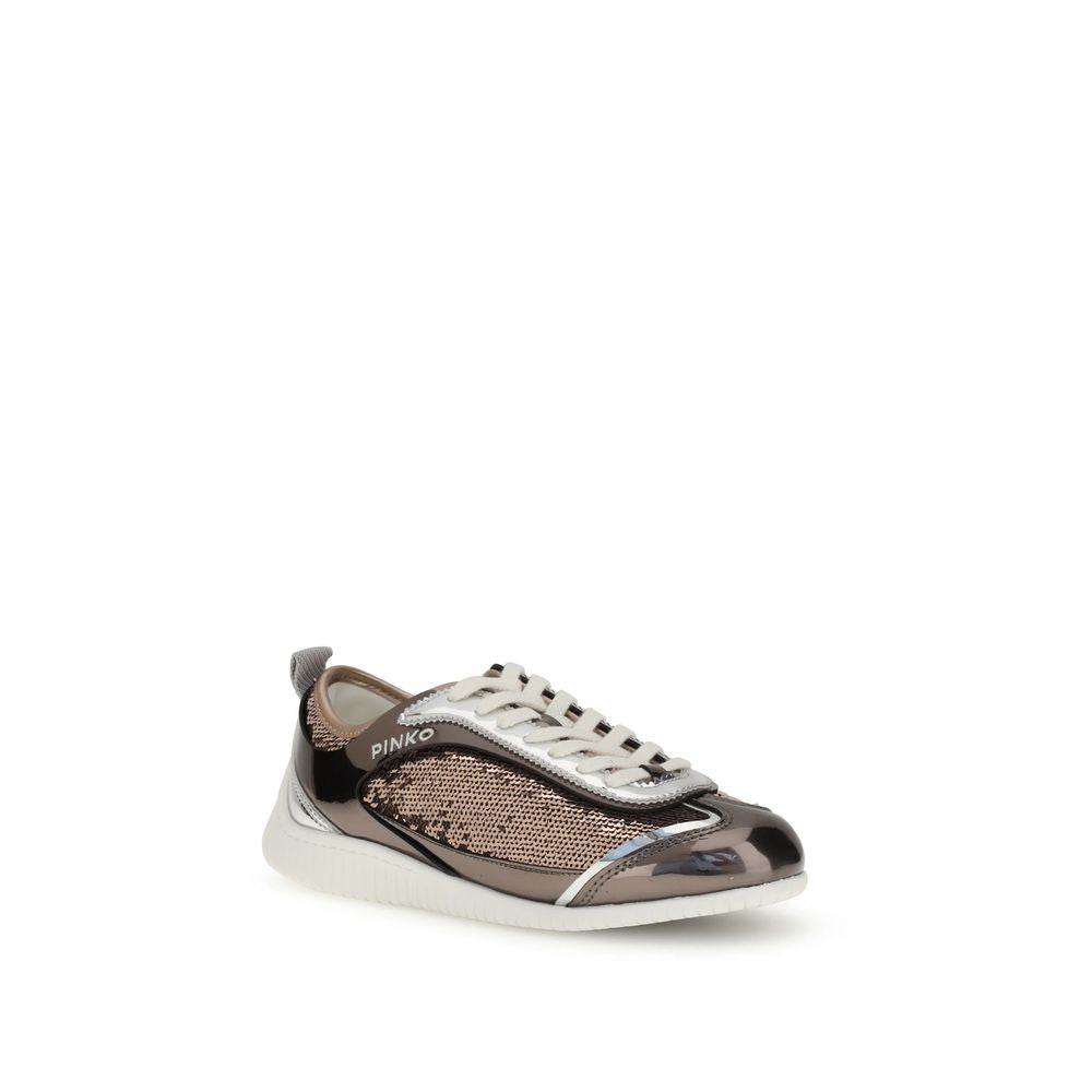 PINKO Sequined mirror fabric Reby 10 Sneakers - ACCEXO