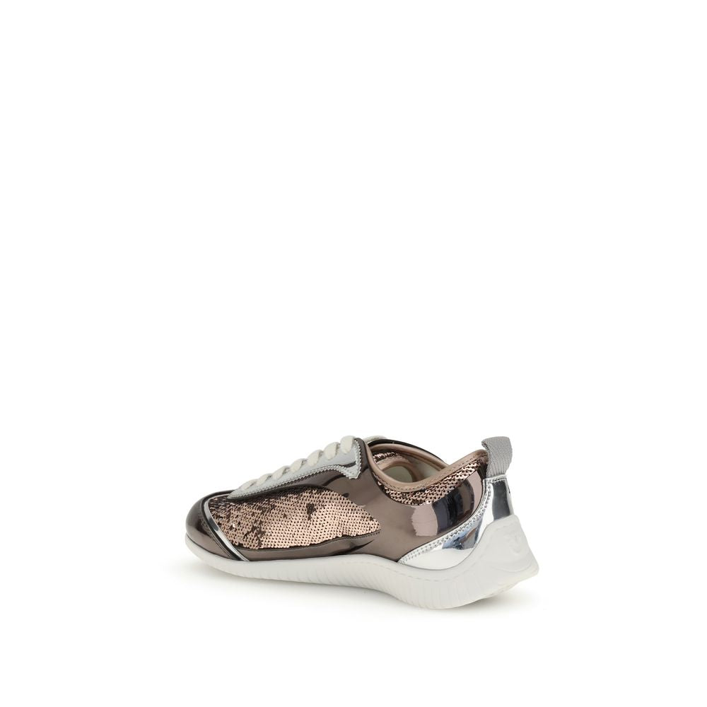 PINKO Sequined mirror fabric Reby 10 Sneakers - ACCEXO
