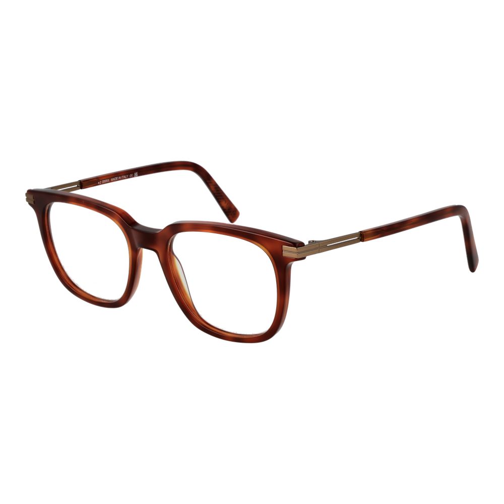 Ermenegildo Zegna Brown Unisex Optical Frames - ACCEXO