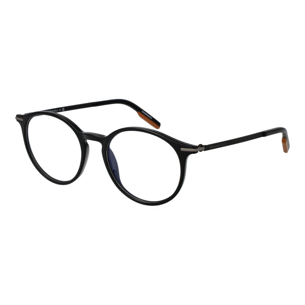 Ermenegildo Zegna Black Unisex Optical Frames - ACCEXO