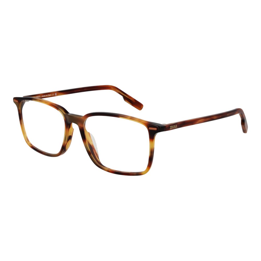 Ermenegildo Zegna Brown Unisex Optical Frames - ACCEXO