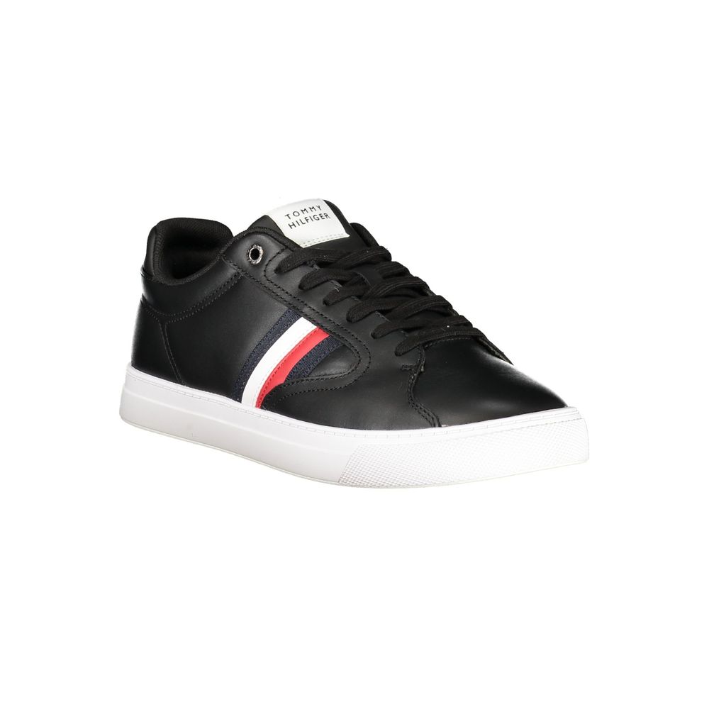 Tommy Hilfiger Black Polyester Sneaker
