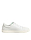 Dolce & Gabbana White Leather Rose Embroidery Low-Top  Shoes - ACCEXO