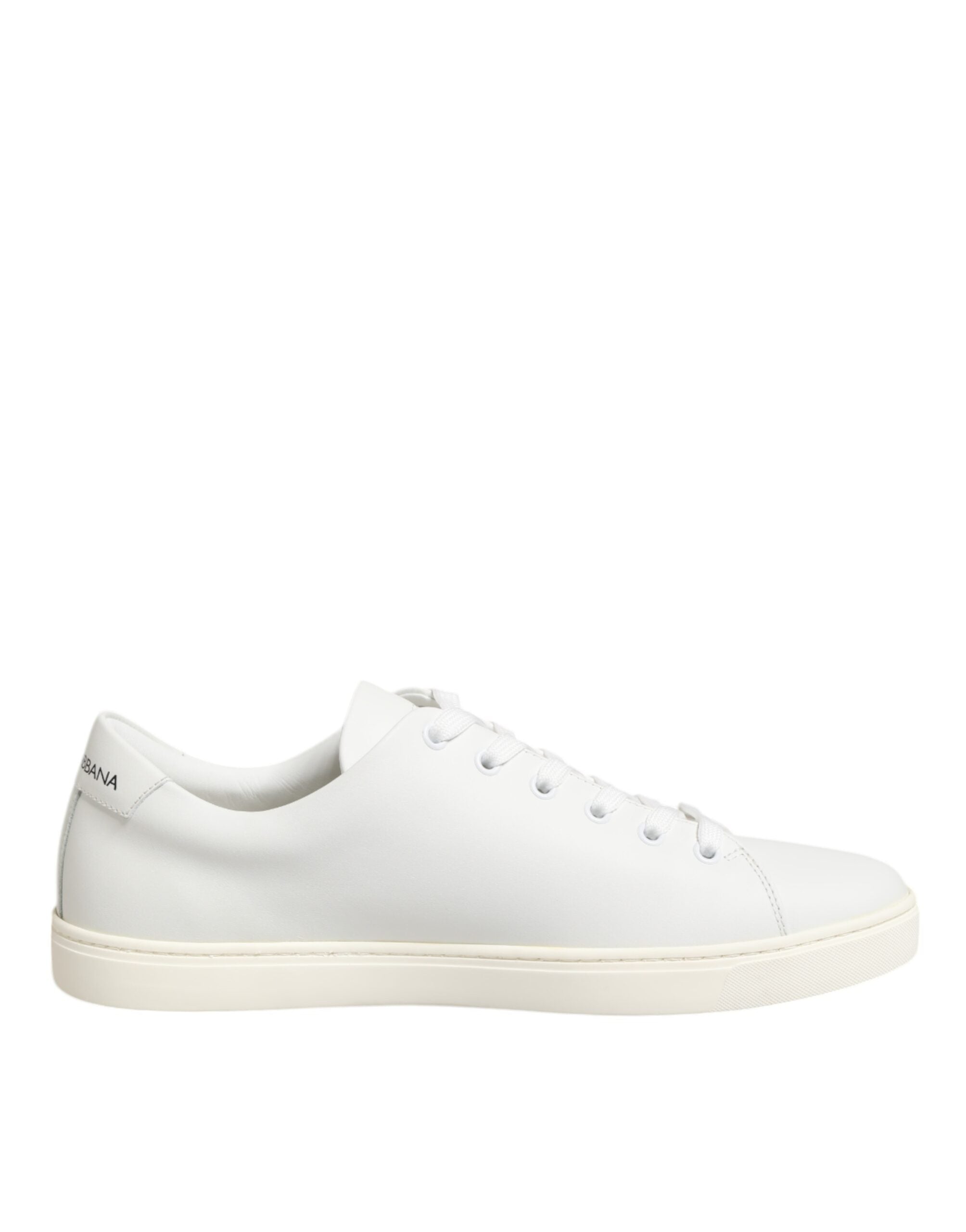 Dolce & Gabbana White Leather Sacre Heart Patch Sneakers  Shoes - ACCEXO Main image