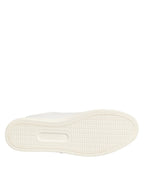 Dolce & Gabbana White Leather Sacre Heart Patch Sneakers  Shoes - ACCEXO