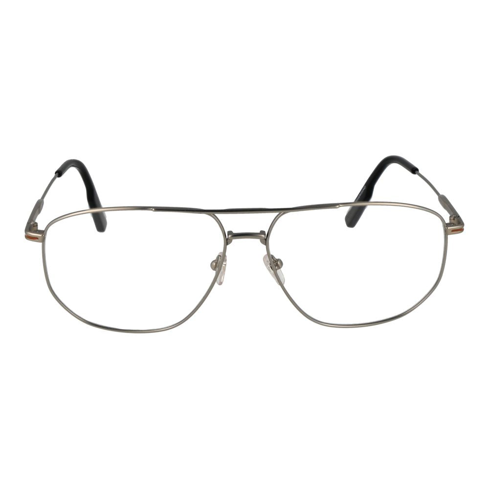 Ermenegildo Zegna Silver Men Optical Frames - ACCEXO