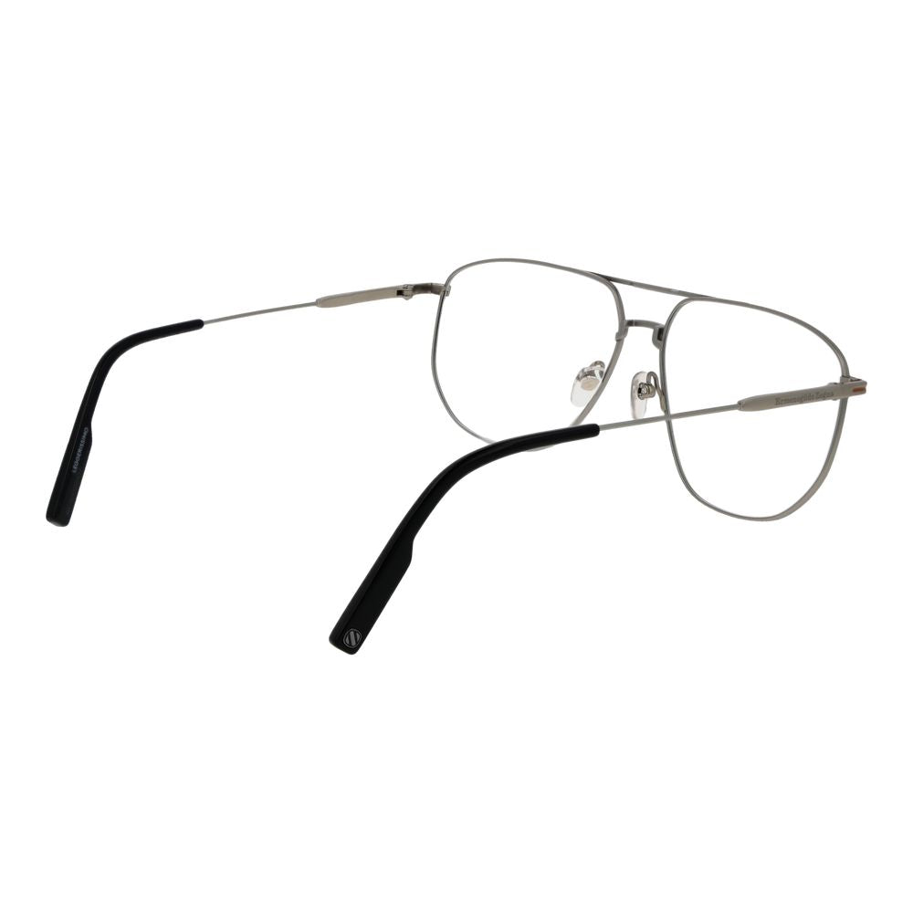 Ermenegildo Zegna Silver Men Optical Frames - ACCEXO