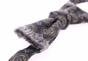 Dolce & Gabbana Blue Silk Baroque Fantasi Tied Bow Tie Papillon for Men
