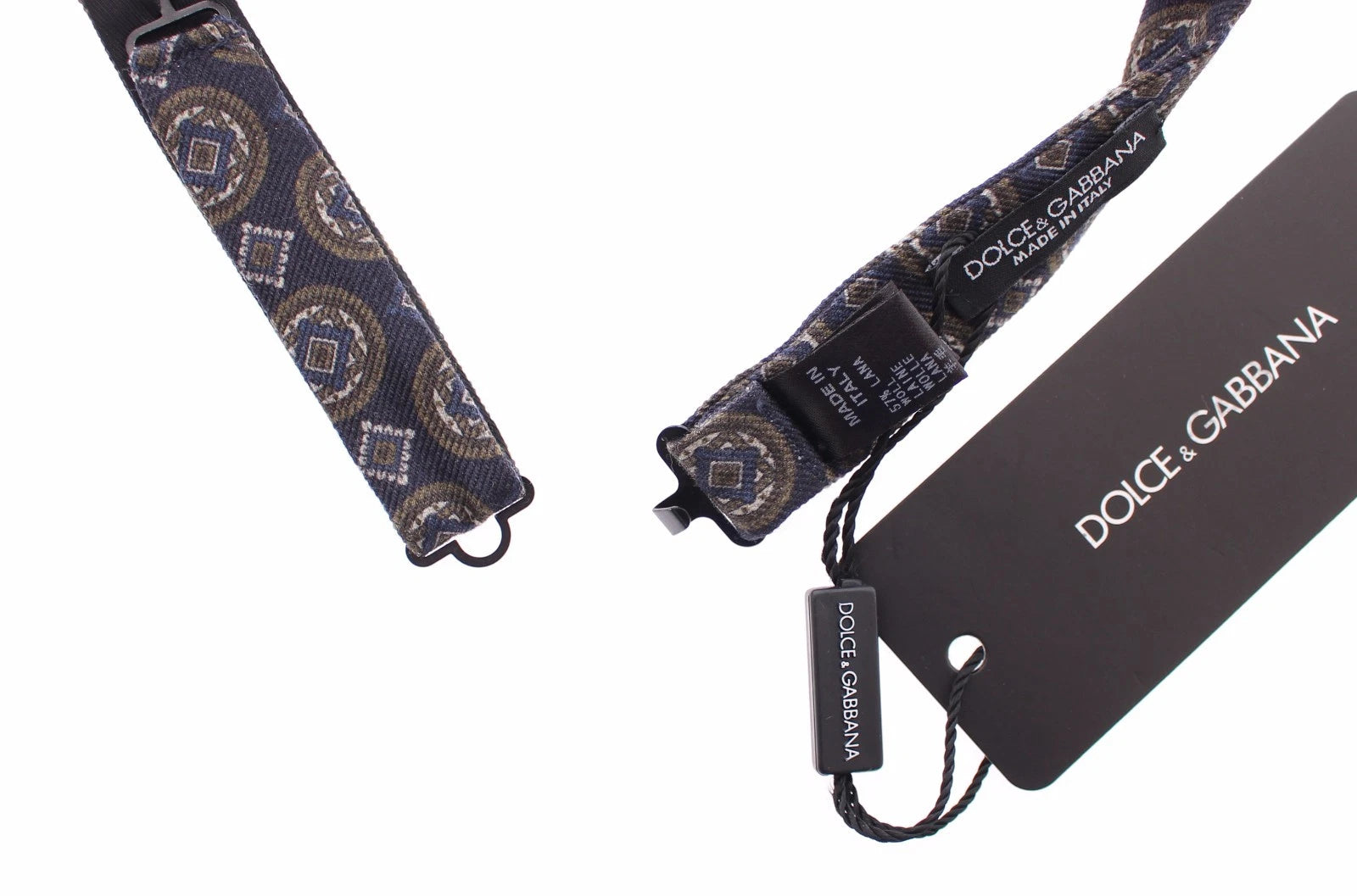 Dolce & Gabbana Blue Silk Baroque Fantasi Tied Bow Tie Papillon - ACCEXO