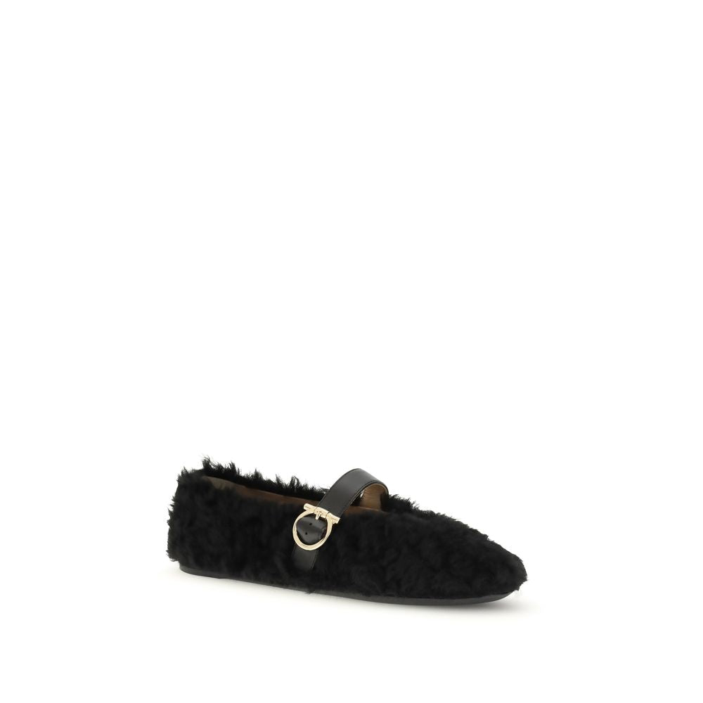 Ferragamo Gancini-embellished Ballerinas - ACCEXO