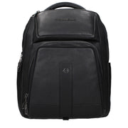 Piquadro Black Leather Backpacks