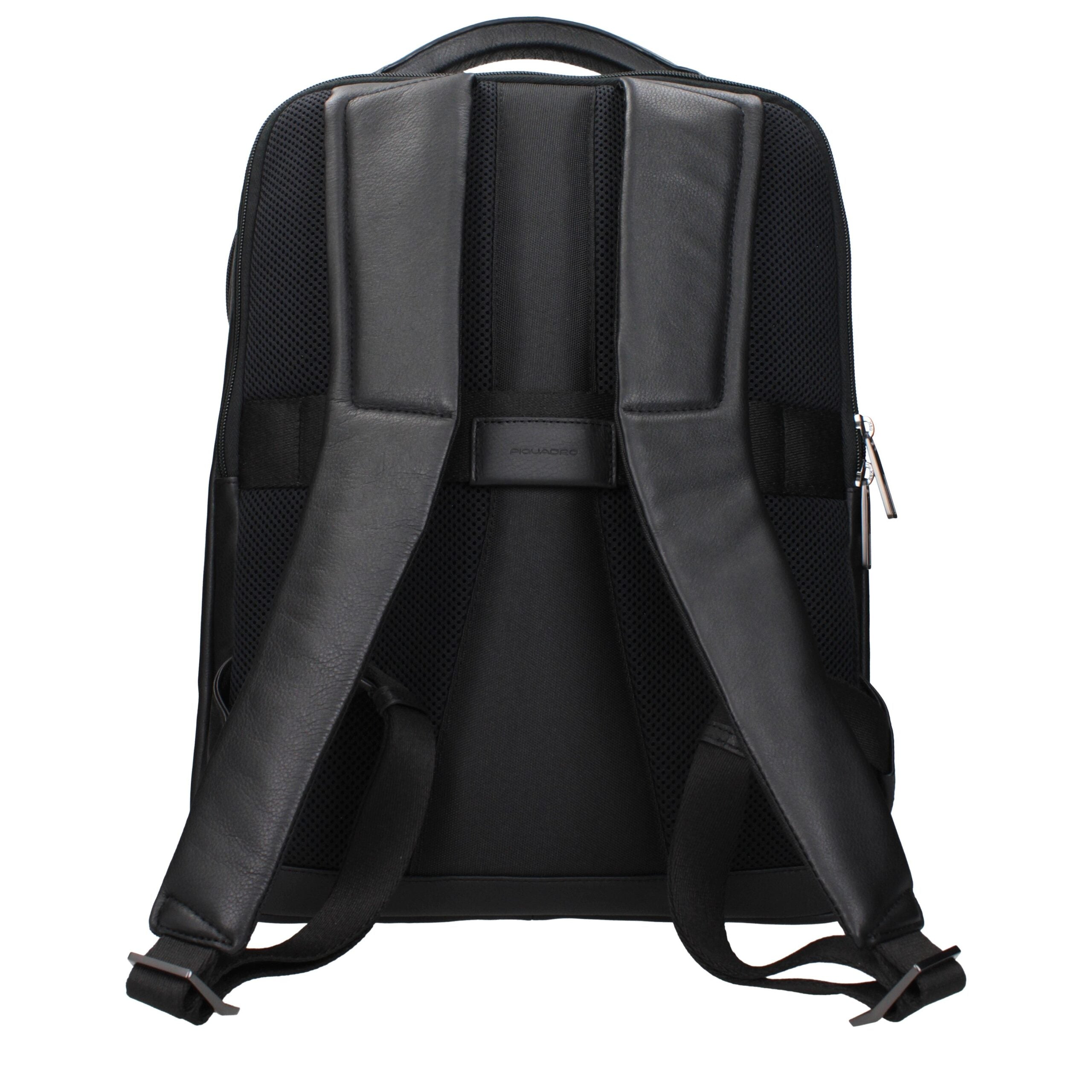 Piquadro Black Leather Backpacks
