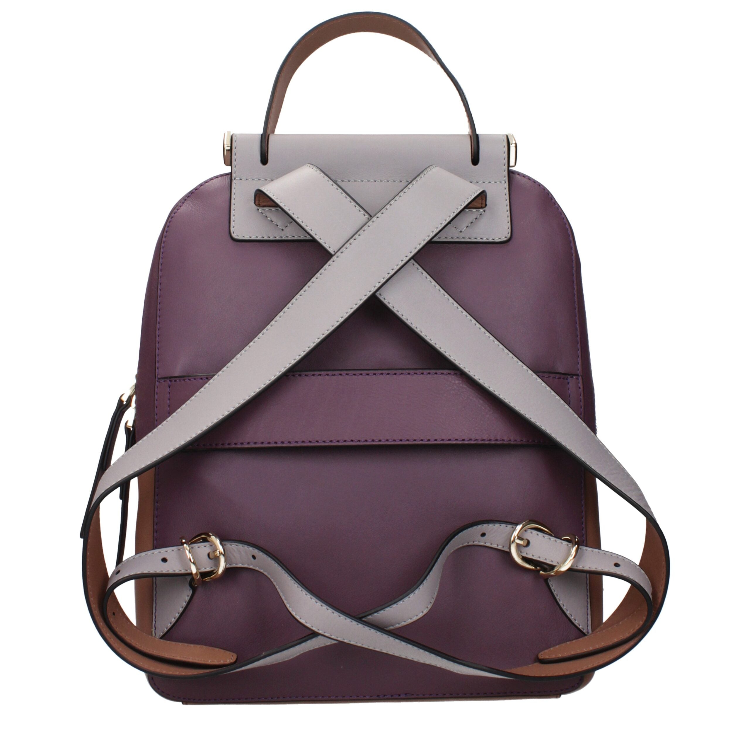 Piquadro Purple Leather Backpacks