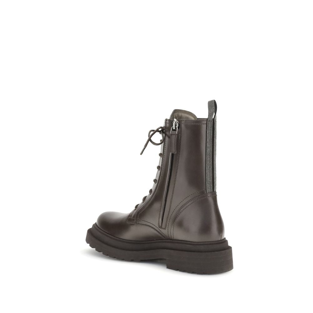 Brunello Cucinelli Leather Ankle Boots - ACCEXO