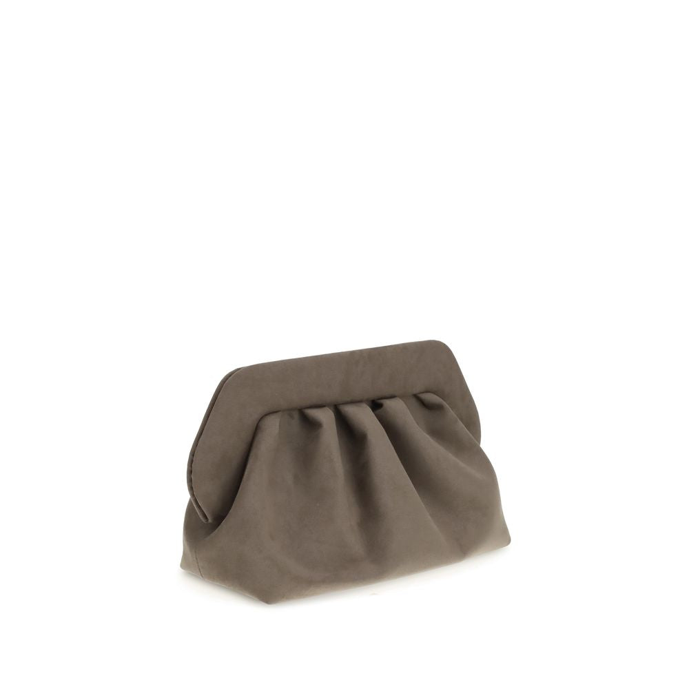 THEMOIRè Bios suede Clutch Bag - ACCEXO