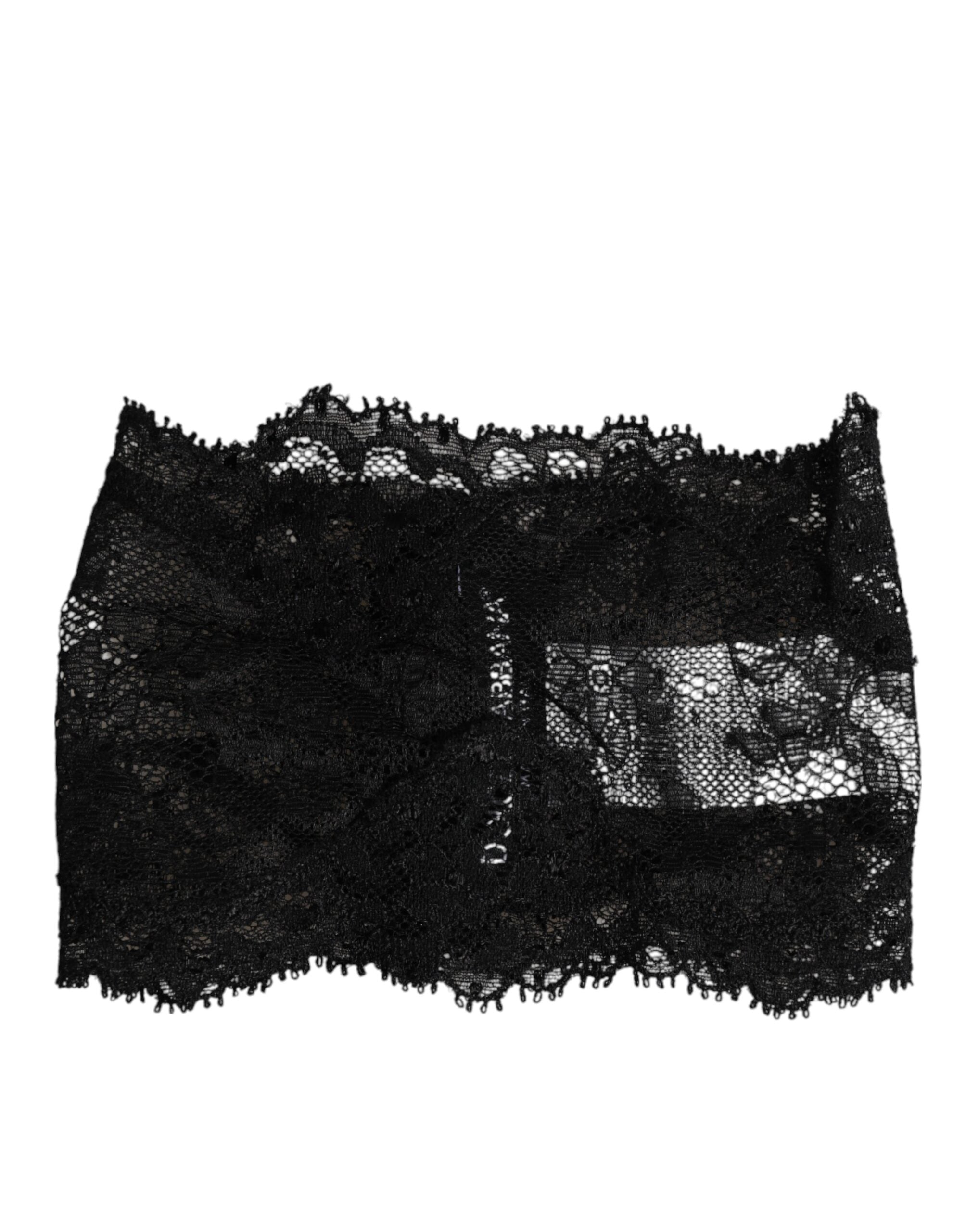 Dolce & Gabbana Black Lace Neck Scarf for Women