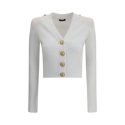 Balmain Ribbed and braided Cardigan - ACCEXO