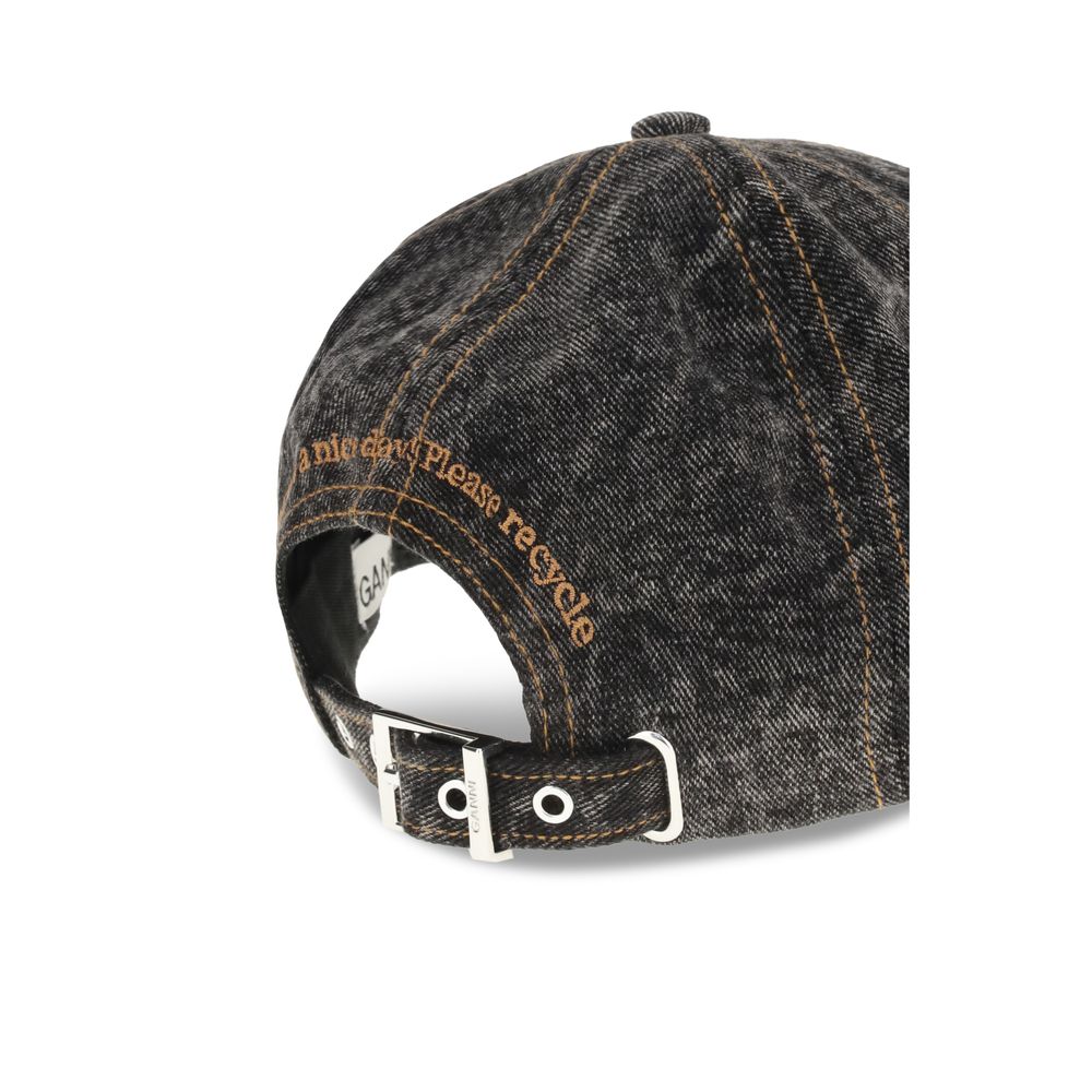 Ganni Denim Baseball Hat - ACCEXO